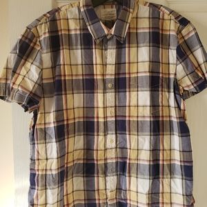 Lucky Brand Men's S/S plaid shirt